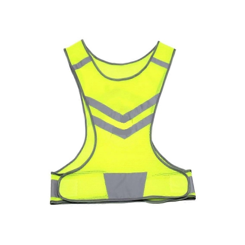 Hi-Vis Vest for Outdoor Sports, High Visibility Reflective Safety Vest for Men and Women, Yellow Medium Size