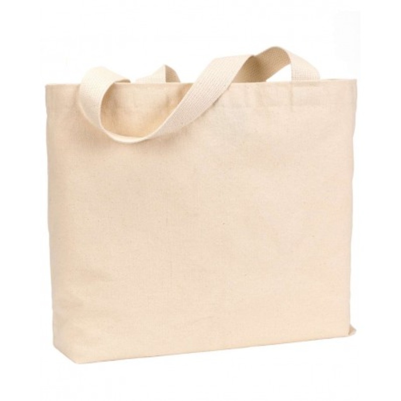 Bayside BS600 USA Made Cotton Canvas Jumbo Tote Bag | Bayside BS600