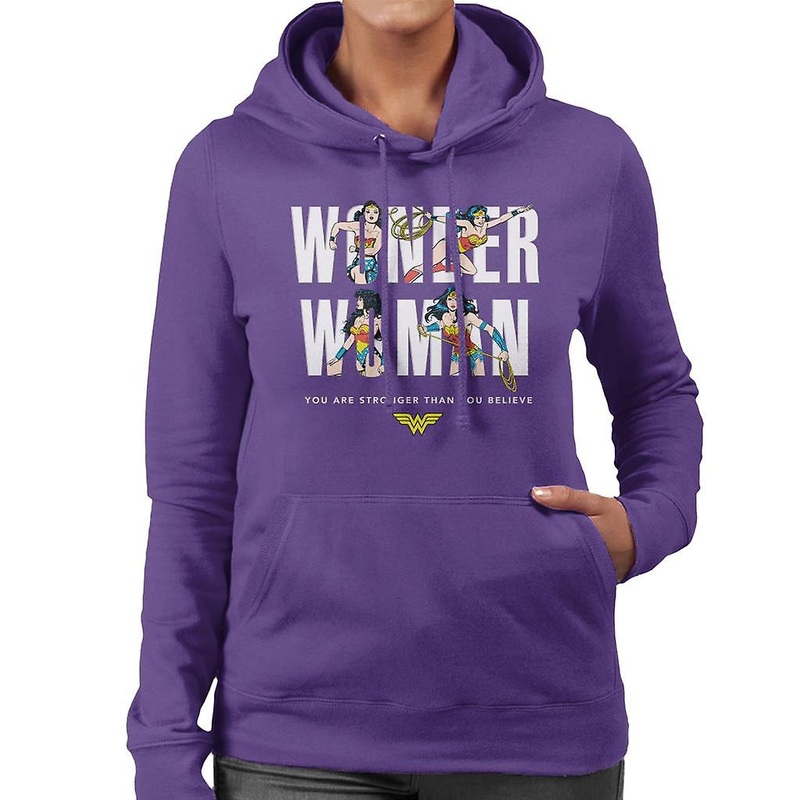 Wonder Woman You Are Stronger Than You Believe Women’s Hooded Sweatshirt