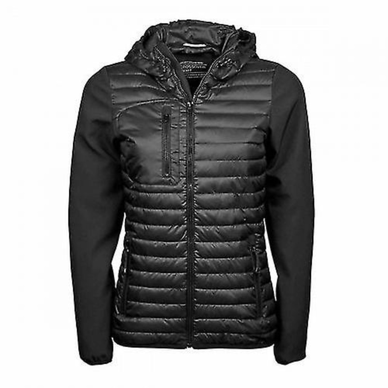 Teejays Womens/Ladies Hooded Crossover Jacket