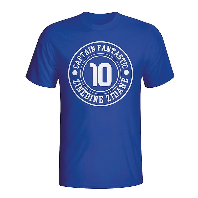 Zinedine Zidane France Captain Fantastic T-shirt (blue)