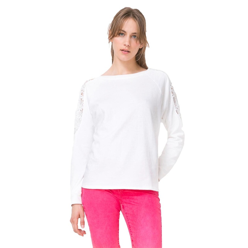 Desigual Women’s Mansion Crochet Back Sweater