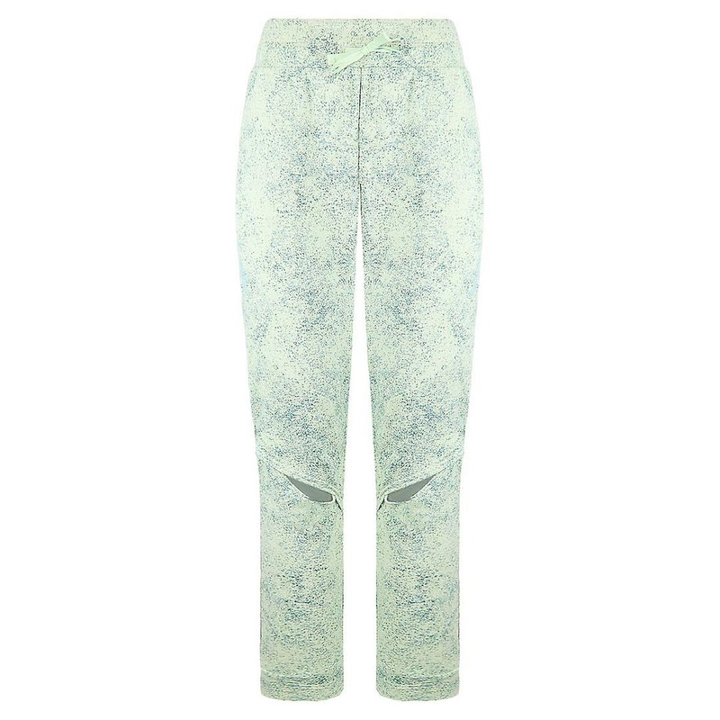 Gymshark Stretch Waist Green Women Print Chalk Bottoms Track Pants GLBT4455 LSGP